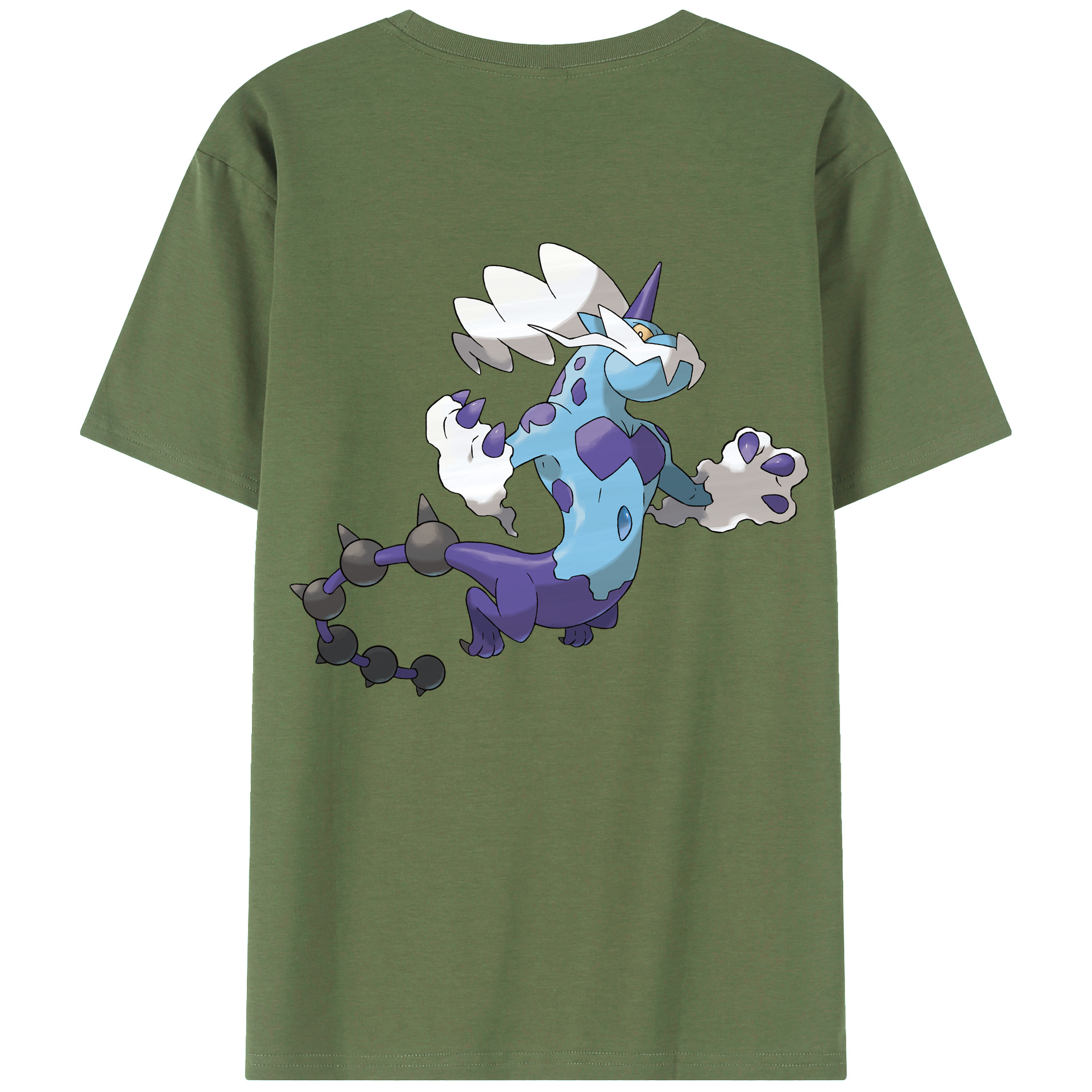 （画像用） ポケットモンスター Pokémon 綿100％ メンズ半袖Tシャツ（バックプリント） 通気性